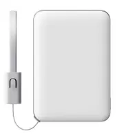 Внешний аккумулятор Xiaomi 22.5W Ultra-Thin Power Bank with Built-in Cable 5000mAh (PB0522S) (белый)