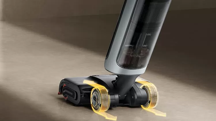 Моющий вертикальный пылесос Dreame H15 Pro Heat (HHR48A) – интеллектуальная система GlideWheel Моющий вертикальный пылесос Dreame H15 Pro Heat (HHR48A) – интеллектуальная система GlideWheel