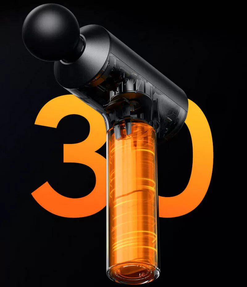 Перкуссионный массажер Xiaomi Mijia Fascia Gun 2 (MJJMQ05-ZJ) – долгая автономная работа