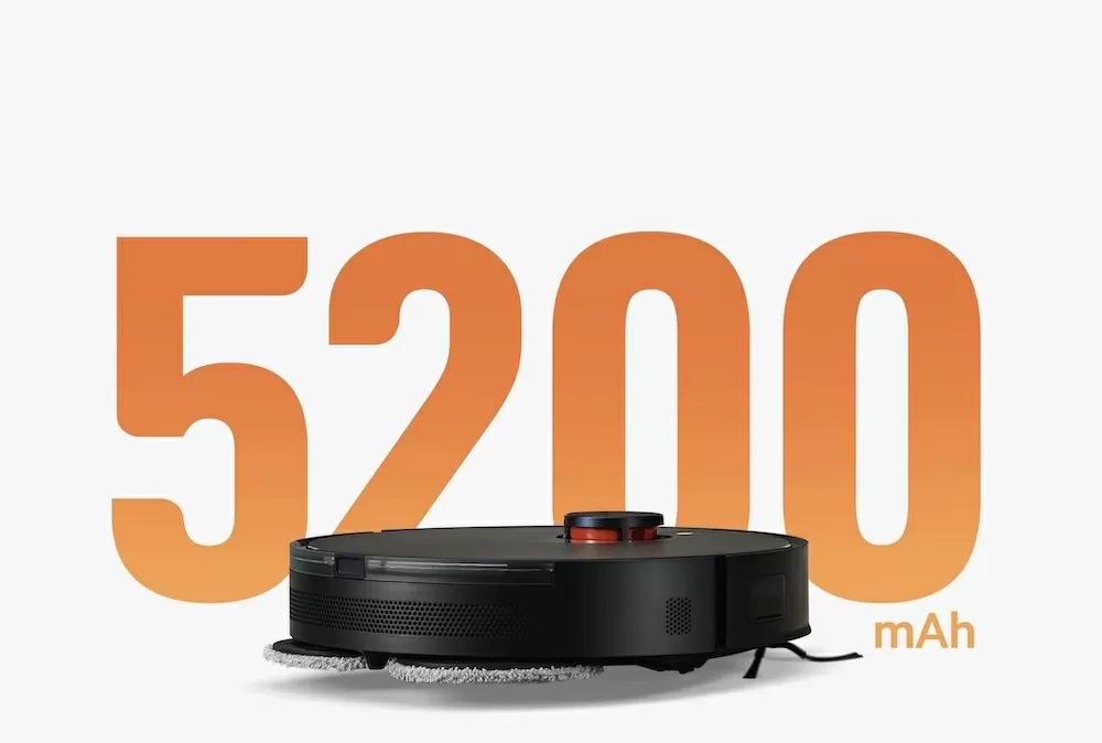 Робот-пылесос Xiaomi Robot Vacuum S20+ (B108GL) – большая емкость аккумулятора для уборки больших площадей