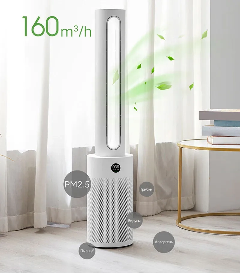 Xiaomi Mijia Smart Leafless Purification Fan (WYJHS01ZM) очищение от любой патогенной микрофлоры