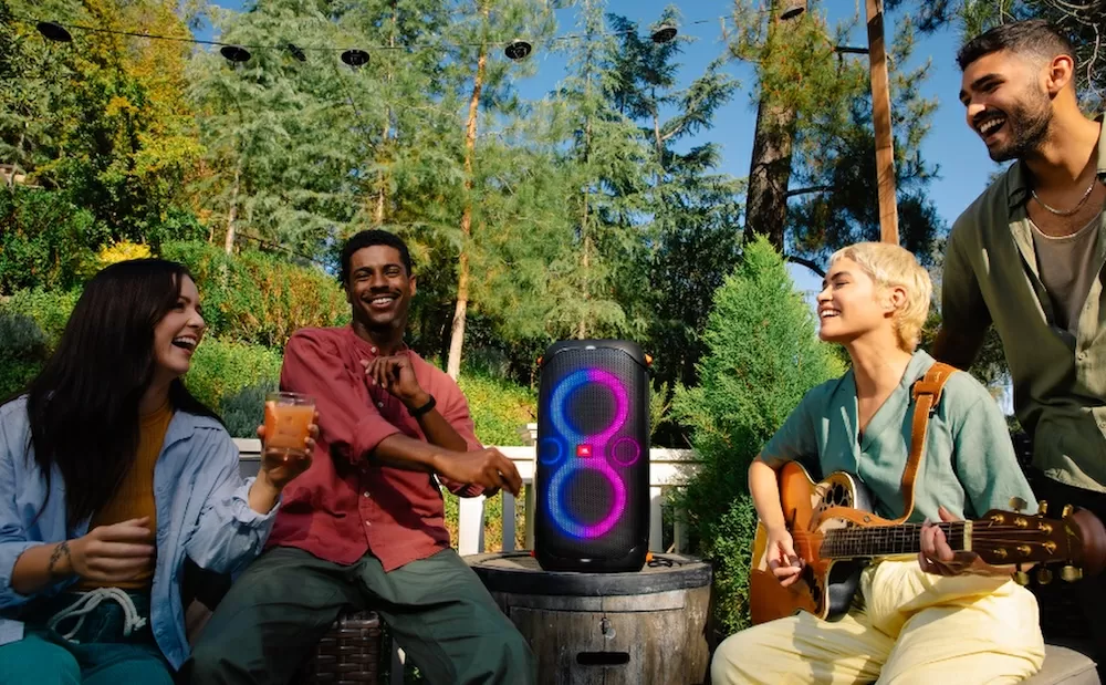 Колонка для вечеринок JBL Partybox 110 – разъемы и подключения