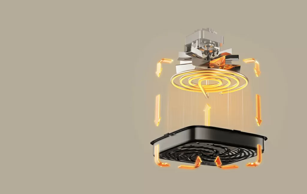 Аэрогриль Xiaomi Smart Air Fryer Essential 6L (MAF13) – технология 360°: равномерный нагрев без переворачивания
