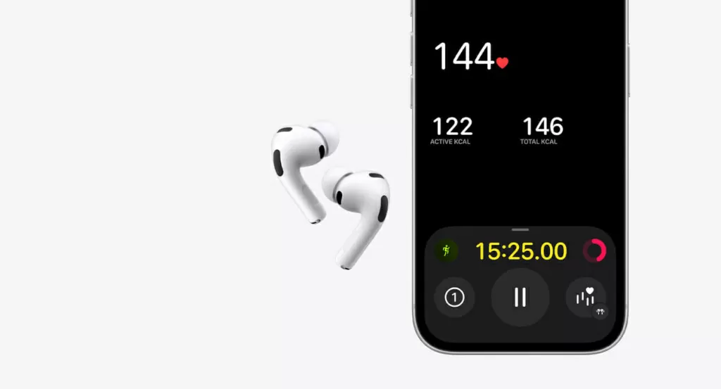 Наушники Apple AirPods Pro 3 (2025) – мониторинг сердечного ритма