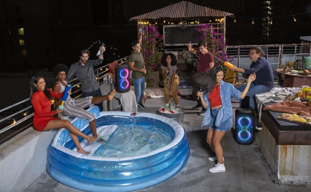 Колонка для вечеринок JBL Partybox 110 – стильный дизайн и защита от влаги