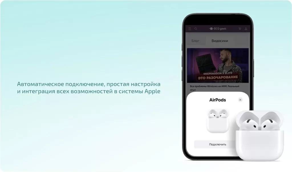 Наушники Apple Airpods 4 – совместимость и дополнительные функции