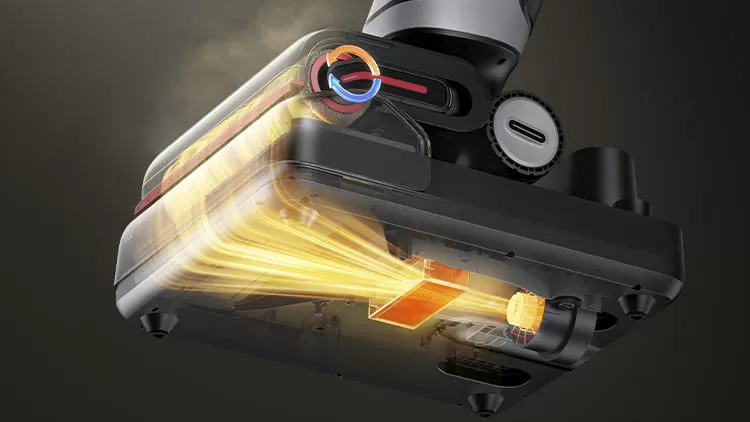 Моющий вертикальный пылесос Dreame H15 Pro Heat (HHR48A) – умная сушка щеточного валика Моющий вертикальный пылесос Dreame H15 Pro Heat (HHR48A) – умная сушка щеточного валика