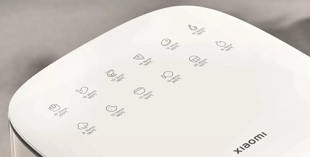 Аэрогриль Xiaomi Smart Air Fryer Essential 6L (MAF13) – 12 предустановленных рецептов для вдохновения