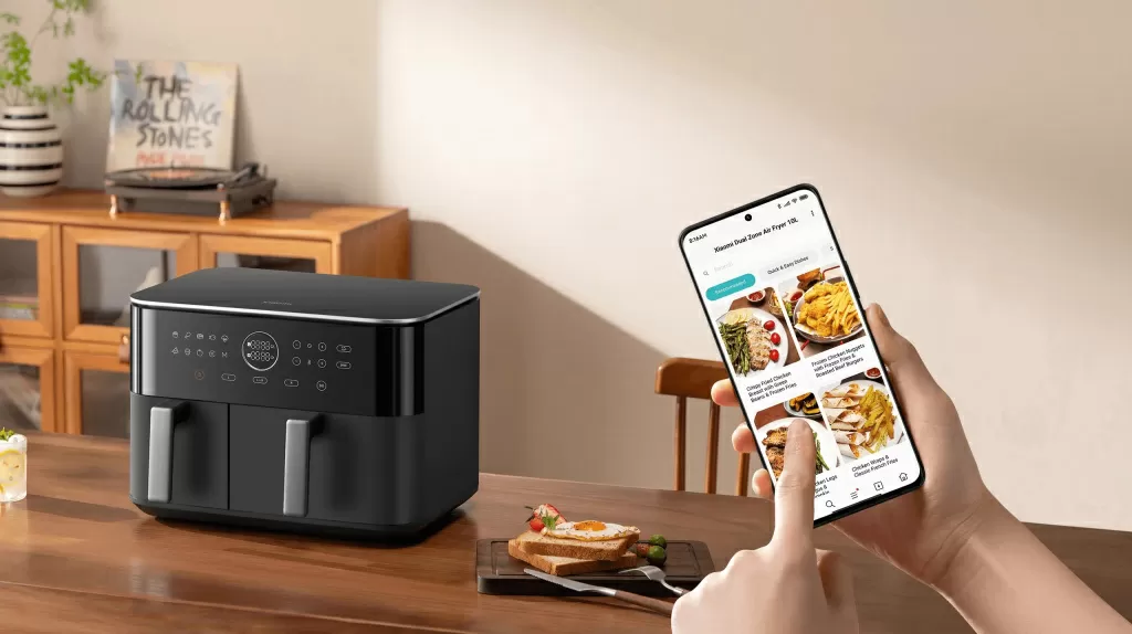 Аэрогриль Xiaomi Dual Zone Air Fryer 10L (MAF-D1001) – доступ к онлайн-рецептам