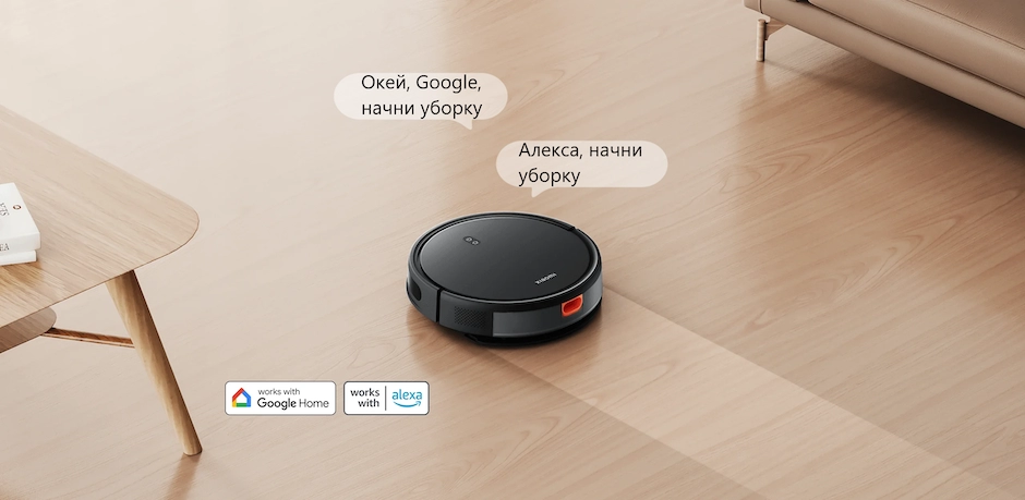 Xiaomi Mijia Robot Vacuum E10C (B112) – голосовые уведомления и управление