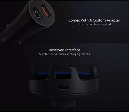 Держатель для смартфона Xiaomi Wireless Car Charger 20W (WCJ02ZM) — фото, купить в Минске с доставкой по Беларуси — 360shop.by