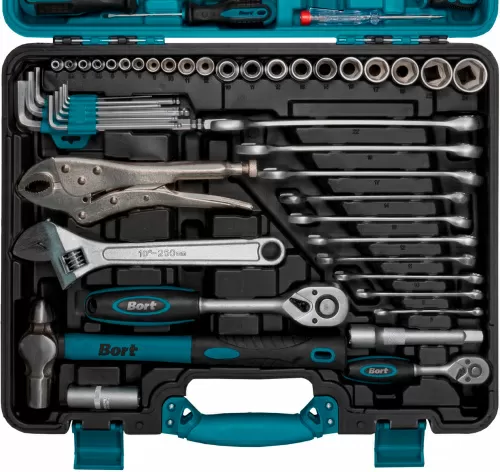 Универсальный набор инструментов Bort BTK-86 (86 предметов) (93412888) — фото, купить в Минске с доставкой по Беларуси — 360shop.by