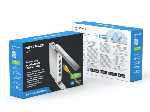 4G Wi-Fi роутер Netcraze 4G (NC-1213) — фото, купить в Минске с доставкой по Беларуси — 360shop.by