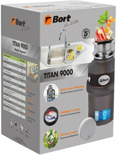 Измельчитель пищевых отходов Bort Titan 9000