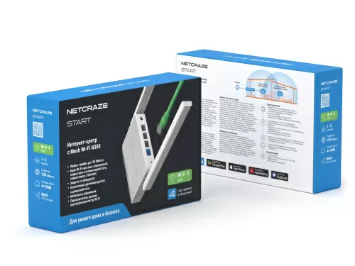 Wi-Fi роутер Netcraze Start (NC-1112) — фото, купить в Минске с доставкой по Беларуси — 360shop.by