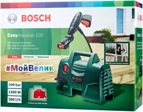 Мойка высокого давления Bosch EasyAquatak 100 (0.600.8A7.E00)