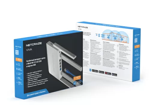 Wi-Fi роутер Netcraze Viva (NC-1913) — фото, купить в Минске с доставкой по Беларуси — 360shop.by