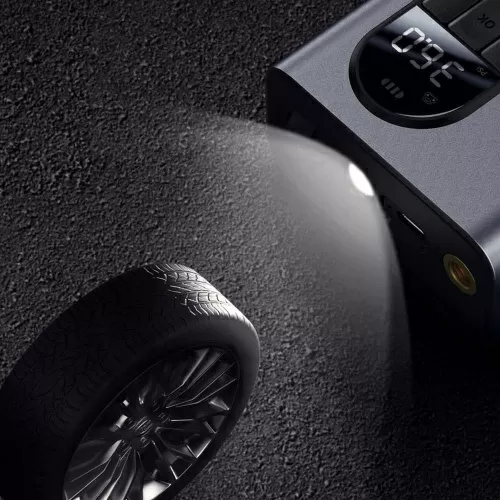 Автомобильный компрессор Baseus Energy Source Inflator Pump Tarnish (CRCQB02-0A) — фото, купить в Минске с доставкой по Беларуси — 360shop.by