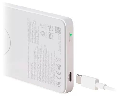 Внешний аккумулятор Xiaomi Magnetic Power Bank 5000mAh (WPB0507) — фото, купить в Минске с доставкой по Беларуси — 360shop.by