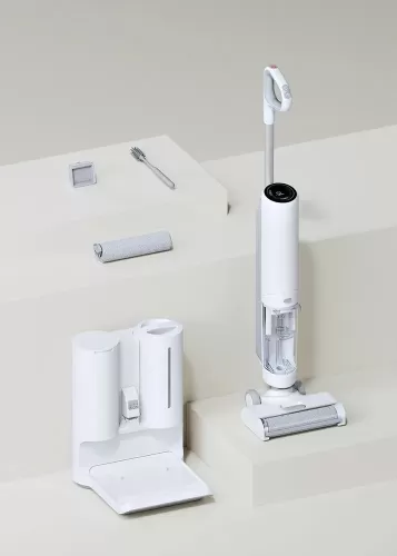 Вертикальный пылесос с влажной уборкой Mijia High Temperature Wireless Floor Scrubber (MJGWXDJ) — фото, купить в Минске с доставкой по Беларуси — 360shop.by