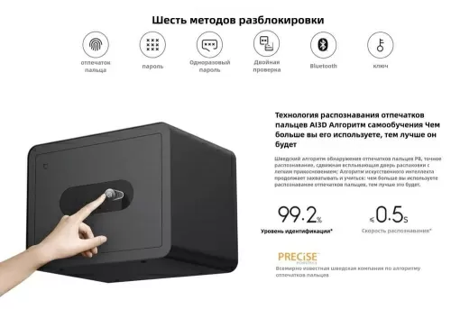 Умный сейф Mijia Smart Safe Deposit Box (BGX-5/X1-303) – фото, купить в Минске с доставкой по Беларуси – 360shop.by