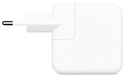 Сетевое зарядное Apple 35W Dual USB-C Port Power Adapter (MW2K3ZM/A) — фото, купить в Минске с доставкой по Беларуси — 360shop.by