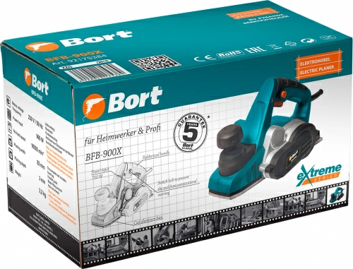 Рубанок Bort BFB-900X (92175384) — фото, купить в Минске с доставкой по Беларуси — 360shop.by
