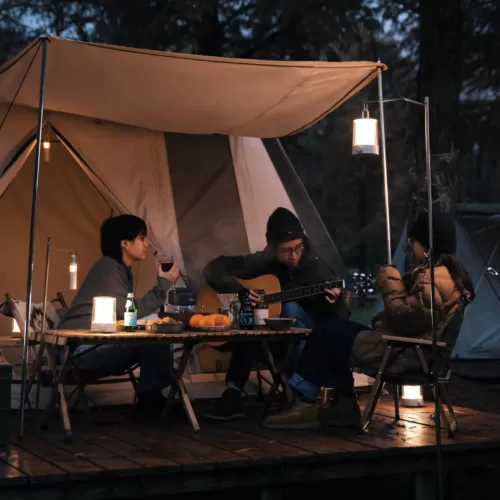 Фонарь Xiaomi Mijia Split Camping Light MJLYD001QW Sand Grey — фото, купить в Минске с доставкой по Беларуси — 360shop.by