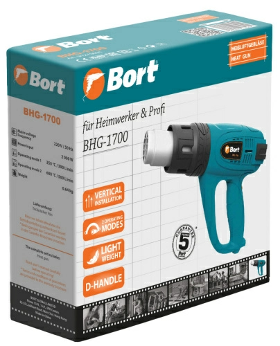 Промышленный фен Bort BHG-1700 (91275691)