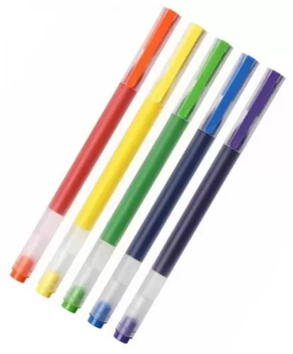 Набор гелевых ручек Xiaomi Mi Jumbo Gel Ink Pen (5шт.) (MJBWB03WC) — фото, купить в Минске с доставкой по Беларуси — 360shop.by
