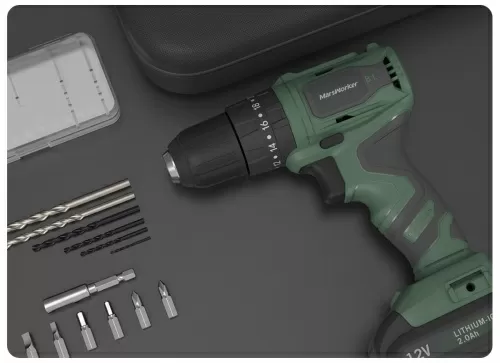 MarsWorker 12V Lithium Electric Drill (MSBLID1201-04) — фото, купить в Минске с доставкой по Беларуси — 360shop.by