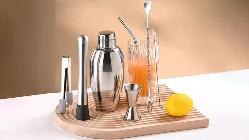 Набор для коктейля Circle Joy Coktail Shaker Bar Set 7 in 1 (CJ-CSB01) — фото, купить в Минске с доставкой по Беларуси — 360shop.by