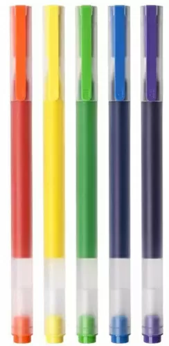 Набор гелевых ручек Xiaomi Mi Jumbo Gel Ink Pen (5шт.) (MJBWB03WC) — фото, купить в Минске с доставкой по Беларуси — 360shop.by