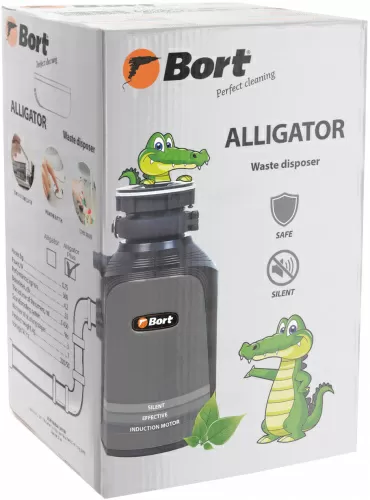 Измельчитель пищевых отходов Bort Alligator Plus (93410761) — фото, купить в Минске с доставкой по Беларуси — 360shop.by