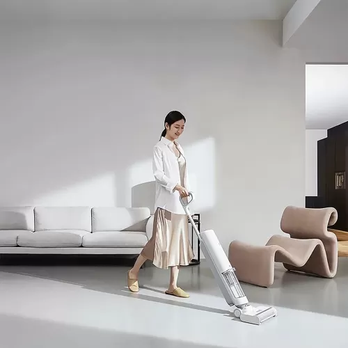 Вертикальный пылесос с влажной уборкой Mijia High Temperature Wireless Floor Scrubber (MJGWXDJ) — фото, купить в Минске с доставкой по Беларуси — 360shop.by