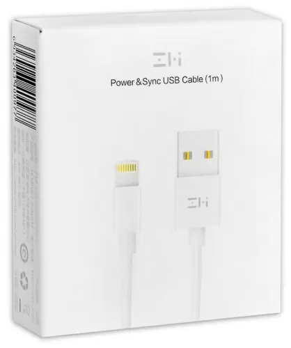 Кабель ZMI (Xiaomi) 3A 18W USB Type A – Lightning MFi 100 cm (AL813C) — фото, купить в Минске с доставкой по Беларуси — 360shop.by