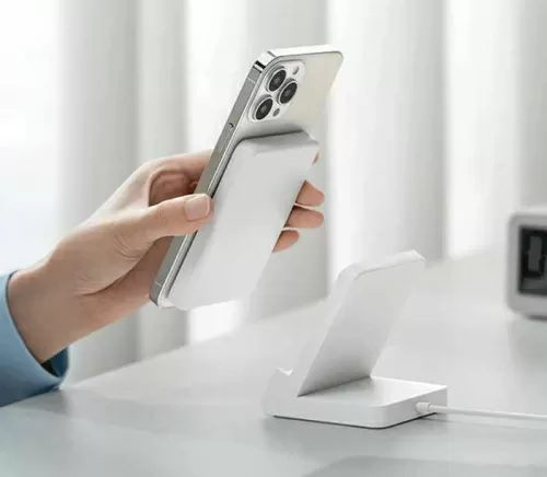 Внешний аккумулятор Xiaomi Power Bank Magnetic Wireless Magsafe 5000mAh (P05ZM) — фото, купить в Минске с доставкой по Беларуси — 360shop.by