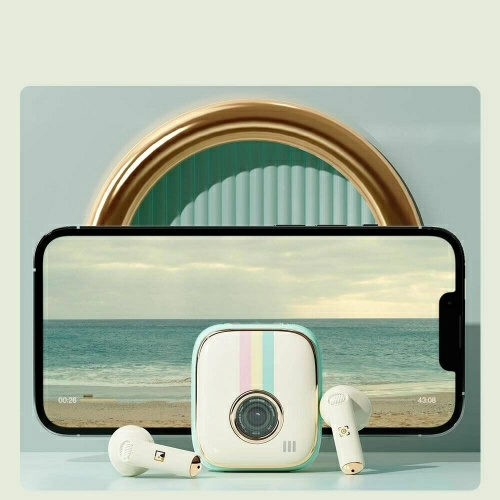 Наушники Rock Retro Style TWS Earphone Camera — фото, купить в Минске с доставкой по Беларуси — 360shop.by