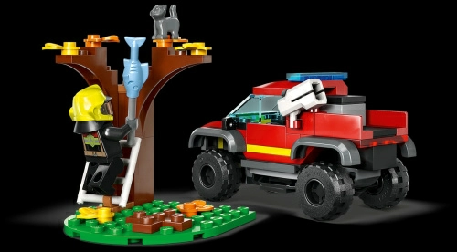 Конструктор LEGO City 60393 Спасательный пожарный внедорожник