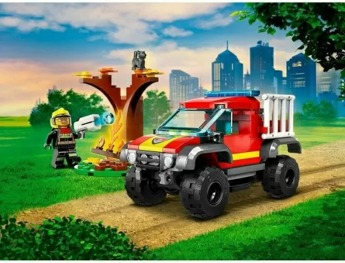 Конструктор LEGO City 60393 Спасательный пожарный внедорожник