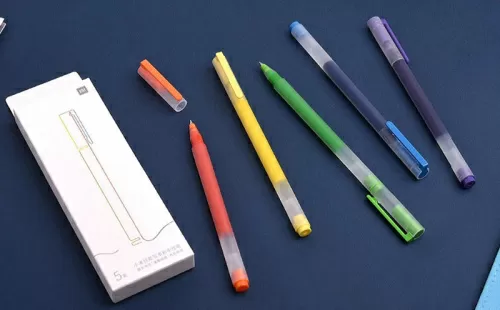 Набор гелевых ручек Xiaomi Mi Jumbo Gel Ink Pen (5шт.) (MJBWB03WC) — фото, купить в Минске с доставкой по Беларуси — 360shop.by