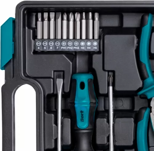 Универсальный набор инструментов Bort BTK-19 (19 предметов) (93412864) — фото, купить в Минске с доставкой по Беларуси — 360shop.by