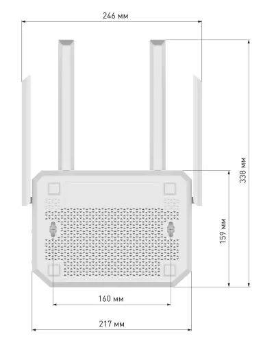 Wi-Fi роутер Netcraze Giga (NC-1012) — фото, купить в Минске с доставкой по Беларуси — 360shop.by