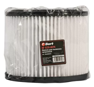 Фильтр патронный Bort BF-1220-HEPA (93418323) — фото, купить в Минске с доставкой по Беларуси — 360shop.by