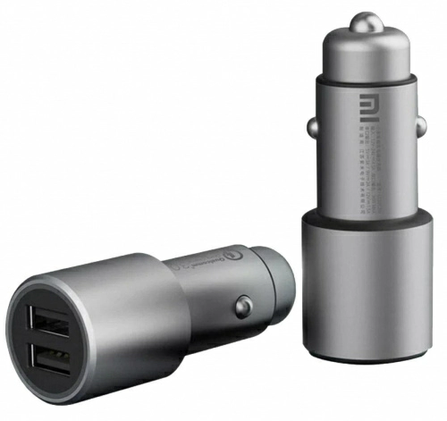 Автомобильная зарядное устройство Xiaomi Mi Car Dual-Port Charger 36W QC 3.0 (CC02CZM) — фото, купить в Минске с доставкой по Беларуси — 360shop.by