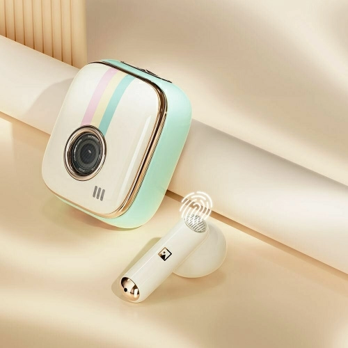 Наушники Rock Retro Style TWS Earphone Camera — фото, купить в Минске с доставкой по Беларуси — 360shop.by