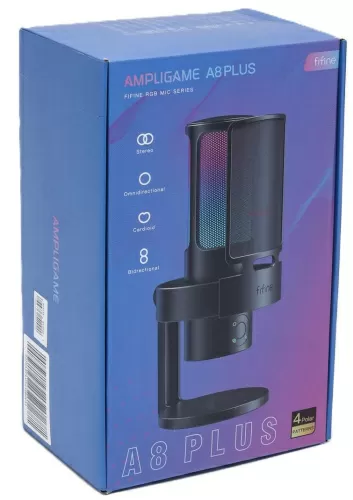 Проводной микрофон FIFINE A8 Plus — фото, купить в Минске с доставкой по Беларуси — 360shop.by