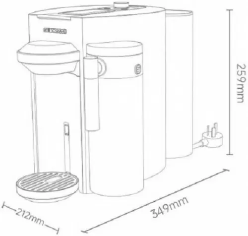 Кофемашина капусльная Scishare Capsule Coffee Machine (S1205) — фото, купить в Минске с доставкой по Беларуси — 360shop.by