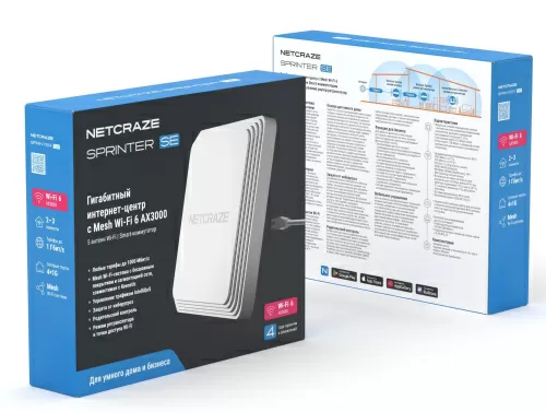 Wi-Fi роутер Netcraze Sprinter SE (NC-3712) — фото, купить в Минске с доставкой по Беларуси — 360shop.by