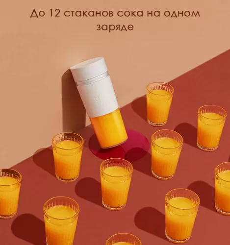 Портативный блендер Mijia Portable Juicer Cup (MJZZB01PL) — фото, купить в Минске с доставкой по Беларуси — 360shop.by